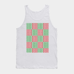 Geometric Xmas Pattern Tank Top